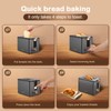 Mecity Toaster 2 Slice Stainless Steel Body Timer, Bagel/Defrost/Reheat/Cancel Functions,Warming