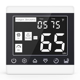 Airecoler Crawl Space Commercial Dehumidifier Remote Controller for Model X5|XP5|XP7, Digital Humidity, Temperature, Timer, Adapt Humidity Level
