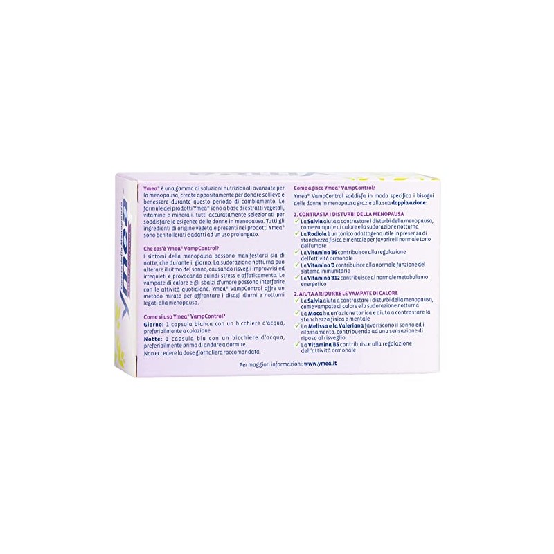 Ymea Vamp Control - Integratore Alimentare Esperto della Menopausa che