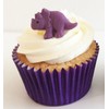 Holly Cupcakes 6 Mixed Colour Sugar Dinosaurs- edible & handmade