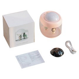 Humidifier Home Landscape Projection 35ML-55ML/H Spray Volume 2000mAh 500ml Large Capacity Diver Modeling Water Tank Silent Starry Sky Atmosphere Light 360° Rotating Projection