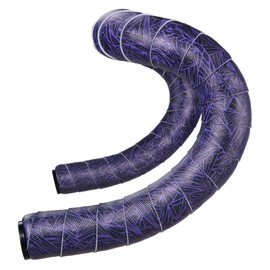 Handlebar Tape, Grip Tape, Anti-Slip, End Plugs, EVA + PU, Left and Right Set, Purple SPF8-PE