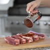 Outset Stainless Steel Dry Rub Shaker With Lid, 13oz Seasoning