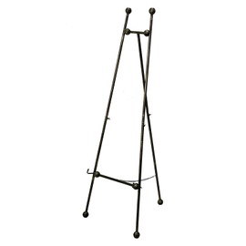 OLDRAINBOW Metal Easel Stand with Chain Support for Mirror,58 Inch Iron Adjustable Arts & Crafts Easels,Floor Easels for Display Wedding Sign(Bronze)