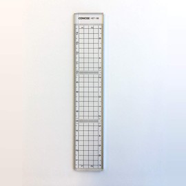 Concise HST-150 115205 Straight Square Cutting Scale 5.9 inches (15 cm)