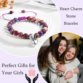 EYQV Sister Gifts, Beaded Bracelet Sister Gifts from Sister Brother, Best Sister Christmas Gifts Graduation Birthday Gifts, Stocking Fillers for Women Teenage Girls