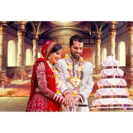 Baocicco 9x6ft Luxury Palaces Photo Backdrop Ancient Royal Throne Golden Hall Carpet Marble Pillar Photography Background Wedding Birthday Kids Costume Party Princess Prince King Queen Portrait