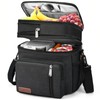LOKASS Lunch Box for Women-Double Deck Insulated Adults Lunch Bag