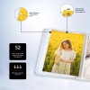 worldus WEDDING PHOTO ALBUM 8X10 SLIP IN POCKETS, HOLDS 52