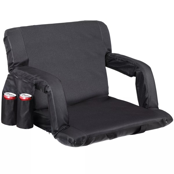 Segawe 24.5'' Portable Stadium Seat for Bleacher with Back Support