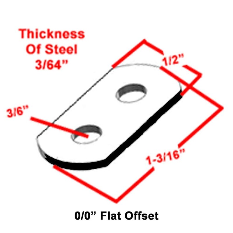10 Pack Flat (0/0") Offset with 20 pcs 6 X