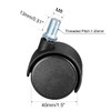 sourcing map Set of 4 swivel castors 1.5 inch nylon