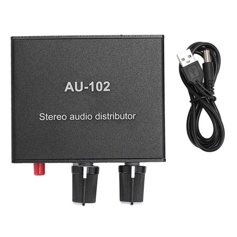 2 Channel Amplifier 1 Input 2 Output Active Stereo Audio