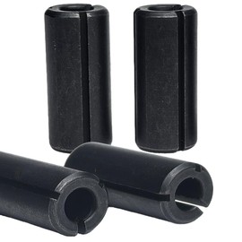 4Pack 1/2" to 1/4" Router Collet Reduction Sleeve Tool for Woodworking Engaving Machine(Carbon Steel Black)
