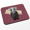 Mauspad, Motiv: Elefant von Wall Street Collage Art Surrealismus Business