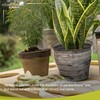 Robert Allen by Headwind - Ironstone Vanhorne Glazed Metal Planter