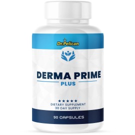 Pelican Vitamins Derma Prime Plus- Skin Support with Collagen Complex- 90 Capsules
