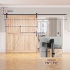 SMARTSTANDARD 12 FT Heavy Duty Sturdy Sliding Barn Door Hardware