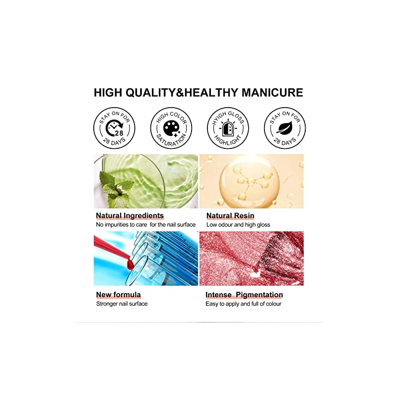 VENALISA nail art 15ml pastel pure milky translucent sparkle white