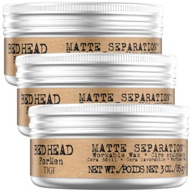 Bed Head for Men by TIGI Matte Separation Workable Wax 3 Oz (Pack of 3)