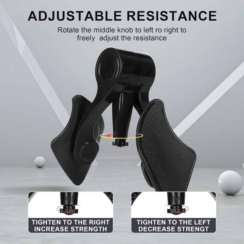 Adjustable Resistance Arm Exerciser, 5-35 lb, Electronic Counter, 360° Rotation