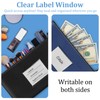 2 Pack Money Bags with Zipper, Bank Pouch with Label,