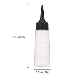 Baugger Botella de Tinte para el Cabello | Hair Dye Bottle con Puntilla Negra y Medidas de Mezcla Precise