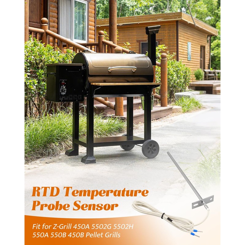 RTD Temperature Probe Sensor Fit for Z-Grill 450A 5502G 5502H