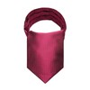 HISDERN Men's Burgundy Cravat Wedding Polka Dot Ascot Tie Classic