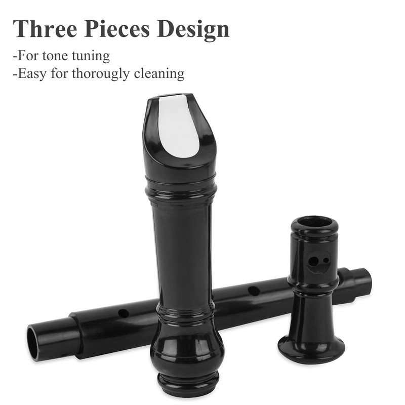 Jasenna Soprano Recorder, Elementary School Student, Beginner, 8 Hole C