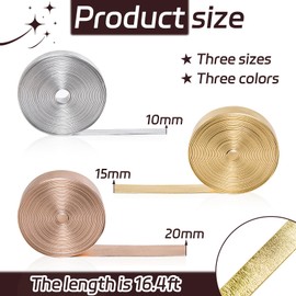 5.5 Yards Flat Leather Strap,0.6 inch Wide Faux Leather Cord Leather Strips Leather String Leather Cord for Jewelry Making, Leather Laces for Crafts Necklace Bracelet Making (Silver)