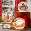 Christmas Lighted Glass Globes - Red Barn