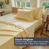 NSNLGSGC Yellow Gingham Ruffle Twin Sheet Set, Yellow Soft Pre-Washed