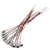 MEETOOT 10pcs E10 Mini Bulb Holder with Wire Light Beads