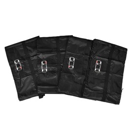 Blueshyhall Pack of 4 Car Cover Tyres, Tyre Bags 13-23 Inch with Carry Handle and Storage Bag, Replacement Tyre Cover Spare Tyre Storage Cover Waterproof (Black, 13 - 18 Inches)