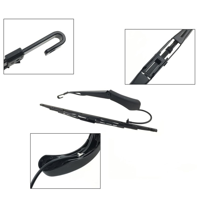 Riloer 1 Set 1C7Z-17526-AA, Rear Windshield Wiper Arm with Blades