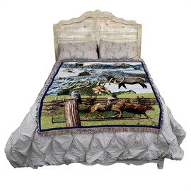 Pure Country Weavers State of Idaho Blanket - Gift Tapestry Throw Woven from Cotton - Made in The USA (72x54)