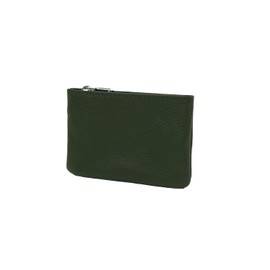 e-mono Genuine Leather Men's Coin Purse, Coin Case, Aori Shaped, green