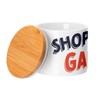 Fabulous Ceramic Pot with Bamboo Lid - Shopper Hallway Fashion