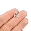 BULK 50 Camp Fire Charms Antique Silver Tone - SC7351