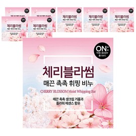 On the Body Flower Whipping Soap Cherry Blossom, 90g, Pack of 8 / 온더바디 플라워 휘핑 비누 체리블라썸, 90g, 8개입