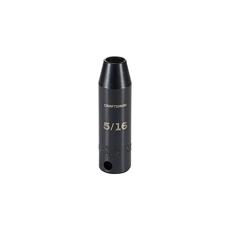 CRAFTSMAN Impact Socket, Deep, SAE, 3/8 in. Drive, 5/16 in.