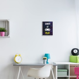 Stupell Industries Gamer At Play Vivid Layered Background Controller, Design by Annie Warren