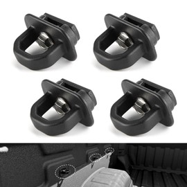 Arwrilt 4 PCS Car Tie Down Anchors, Metal Truck Bed Tie Down Anchors, Truck Bed Side Wall Anchor with Wrench, Compatible with 07-23 Chevy Silverado/GMC Sierra, 15-23 Chevy Colorado/GMC Canyon (Black)
