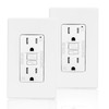 Coby 15 Amp GFCI Outlet, 5-15R Narrow Design GFI Dual