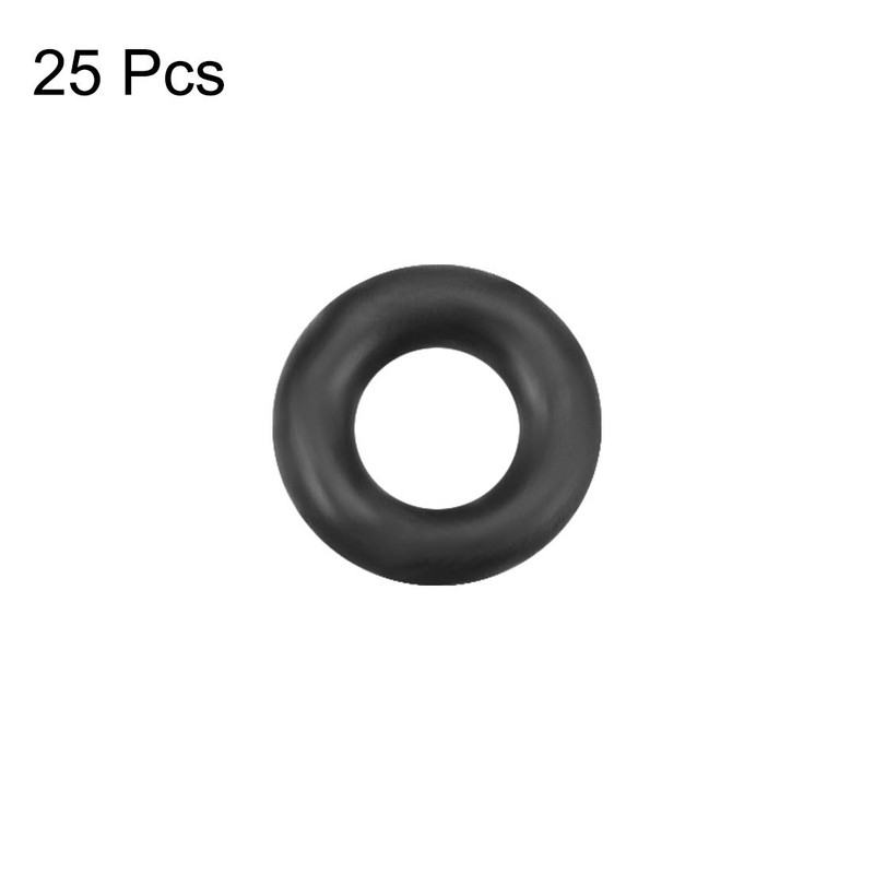 sourcing map Metric Nitrile Rubber O-Rings Seal 3.8 mm OD