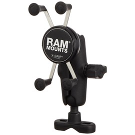 RAM MOUNTS RAM-B149Z-UN7 [Set] X Grip Smartphone Holder Set, U-Shaped Clamp Mount, Arm (M) X-Grip Holder (1 inch) Compatible Diameter φ0.5 - 1.2 inches (12.7 - 31.75 mm), Motorcycle, Bicycle,