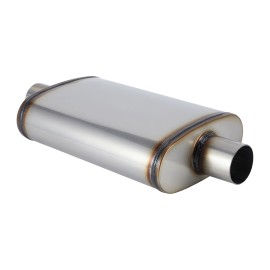 Customized Exhaust High Flow Silencer Auto Part Stainless Steel Universal Performance Exhaust Muffler TipSpecification: 4*9*20"