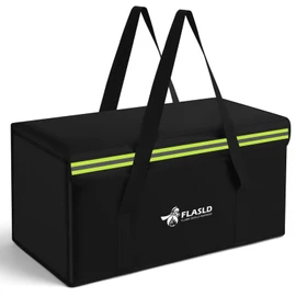 FLASLD Large Fireproof Lipo Bag for 200Ah Lithium Battery Storage and Charging, 22 x 9 x 9.5in E-bike Battery Bag Waterproof Box for Documents and Valuables