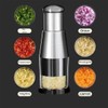 AIMALL Stainless Steel 304 Garlic Chopper with Pressed Garlic Masher